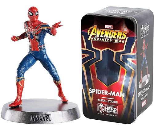 Figura Marvel Aranha De Ferro Com Lata Personalizada