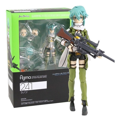 Figura De Acción De Pvc Figma 241 Sword Art Online Sinon De