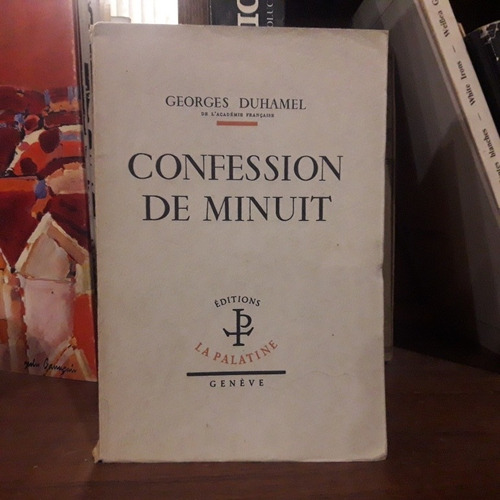 Confession De Minuit Francés G Duhamel 1925 Ejemplar Numerad