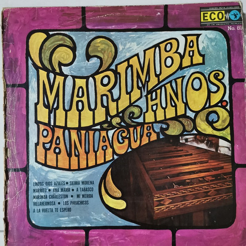 Disco Lp: Hnos Paniagua- Marimba