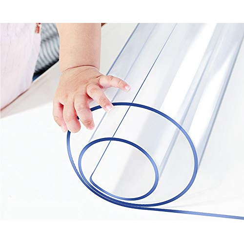 Protector De Mesa Transparente, Mantel De Plástico, Mesita D
