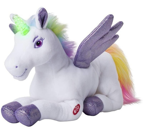 Animal De Peluche De Unicornio Con Alas Batientes - Juguete