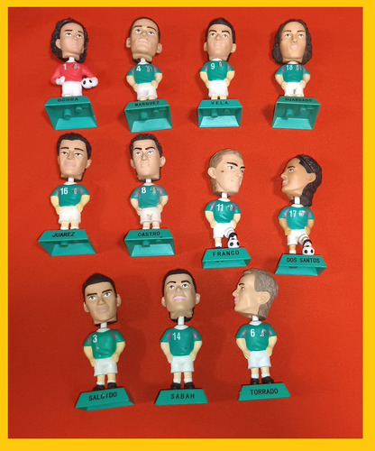 Bimbo Seleccion Mexicana Cabezones Coleccion 11 Figuras 