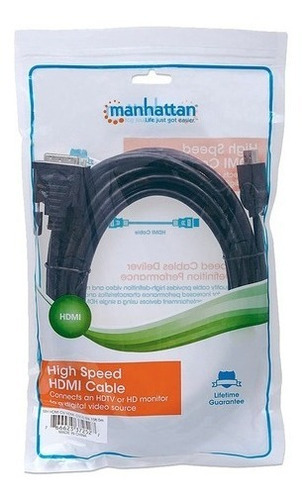 Imagen 2 de 2 de Cable Video Hdmi Manhattan Dvi-d M-m 4.5m 372527 /v /vc