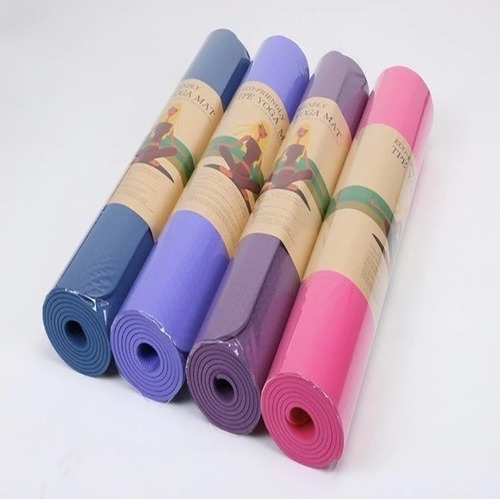 Mat 10 Mm Yoga Pilates Extra Grueso, Largo Color Varios