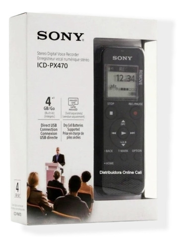 Grabadora De Voz Sony Digital Icd-px470