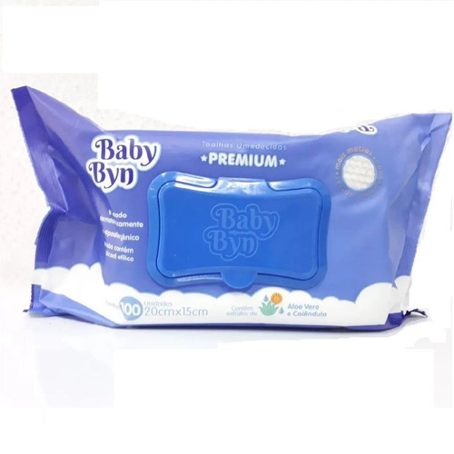 Toalha Umedecida Baby Byn Premium - 100un