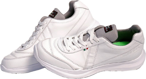 Zapatos Olmeca Modelo Colegial Niños En Piel Blancos.