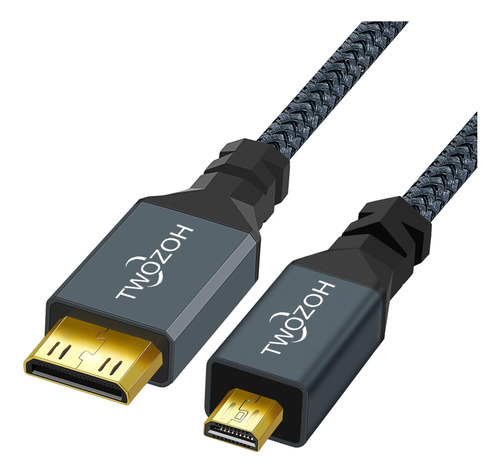 Twozoh Micro Hdmi A Mini Hdmi Cable, Mini Hdmi Macho A M...