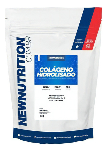 Colágeno Hidrolisado Newnutrition 1kg Natural Sabor Natural