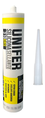 Silicon Blanco Antihongos Uso General 310gr 6pz Unifer