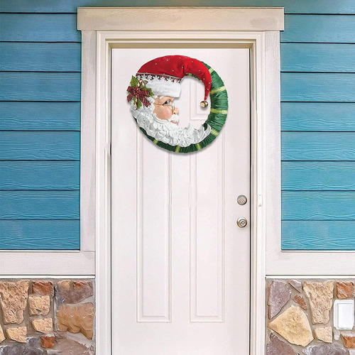 Corona De Navidad, Corona De Puerta De Papá Noel