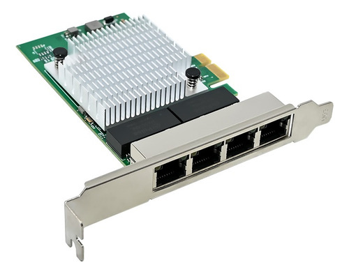 Placa De Rede Pcie X1 Realtek Rtl8111h Quad Port Rj45 Nic