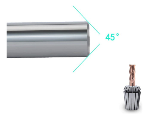 Broca End Mills Cnc Shk 4 Ced D 3.0 Cel 8 Ovl 50
