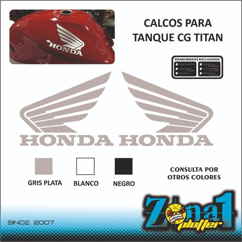 Calcos Honda Tanque Cg Titan