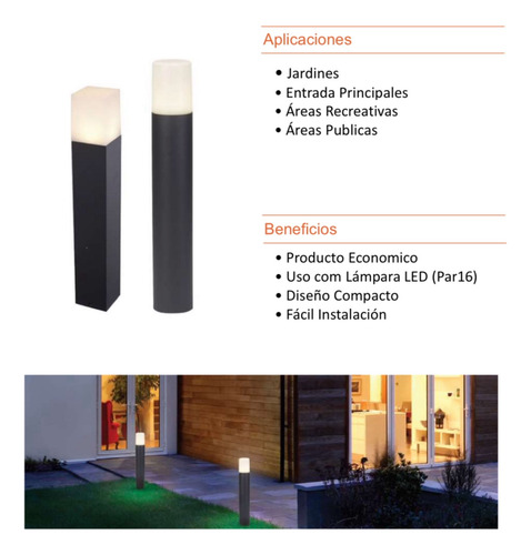 Set 3 Poste Osram Smart+ Luz Cálido Zigbee C/ Philips Hue