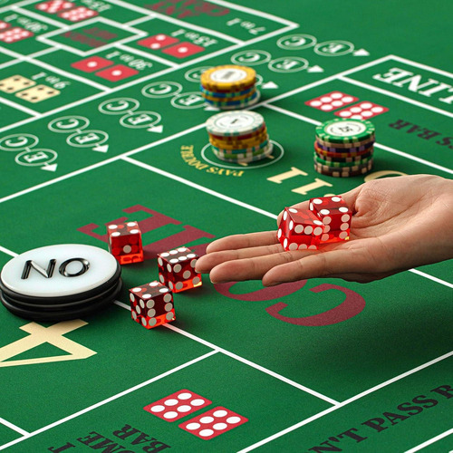 Juego De Mesa De Craps Leyndo Ifs2258 Con Tapete Y Dados