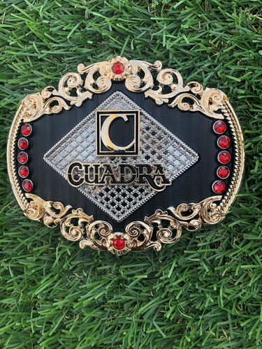 Hebilla Vaquera Cuadrada Charra Ovalada Unisex Tipo Cuadra Cuadra Modelo 7 Ajustable