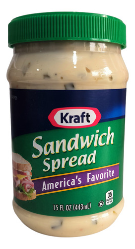 Salsa Para Sandwich (spread) Kraft 443 Ml. Importada 