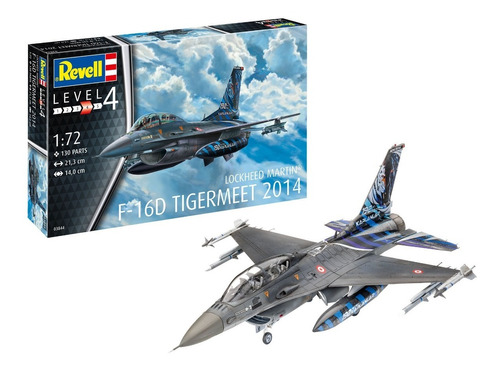 Avión Lockheed Martin F-16d Tigermeet 1/72 Model Kit Revell