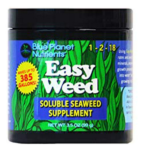 Fácil De Malezas Soluble Seaweed (3,5 Oz) Blue Planet Nutrie