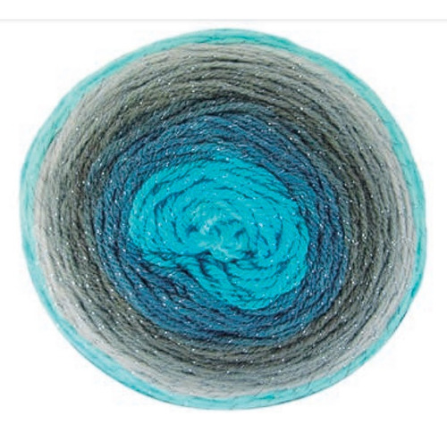 Katia Paint Lux - 150 Grs - Lurex - 19% Lana Color 52 - Azul-gris