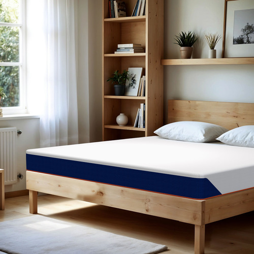 Colchon King Size Basic Recovery Memory Foam Drjoohn 18 Cm Blanco