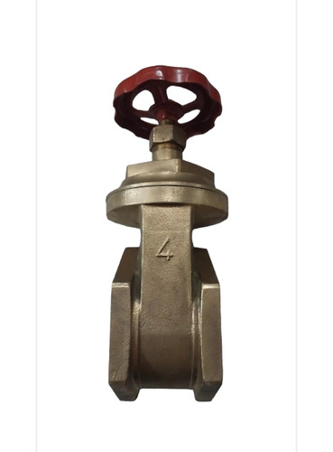 Valvula De Compuerta 4  Roscada Pn16 240 Psi Bronce Italiana