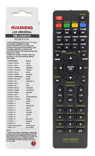 Control Remoto Universal Tv Samsung Smart Lcd LG Daewoo 
