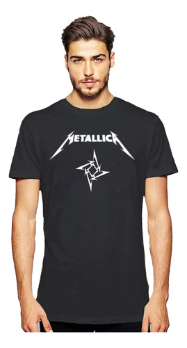Polera Rock Metallica Logo Hombre / Niño