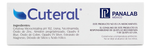 Cuteral Suplemento Alimenticio Antiacné Nicotinamida 30 Tabs