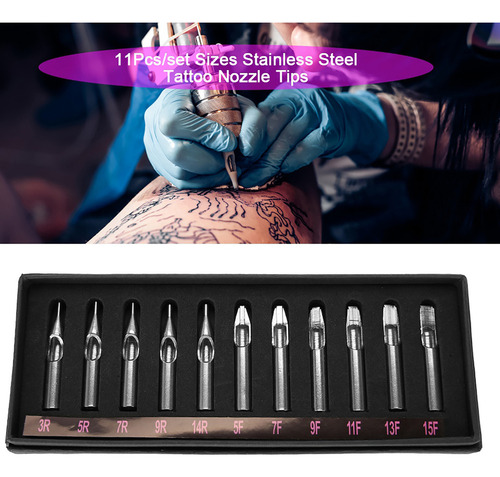 Qd1 Agujas Con Puntas De Boquilla Para Tatuajes De Acero