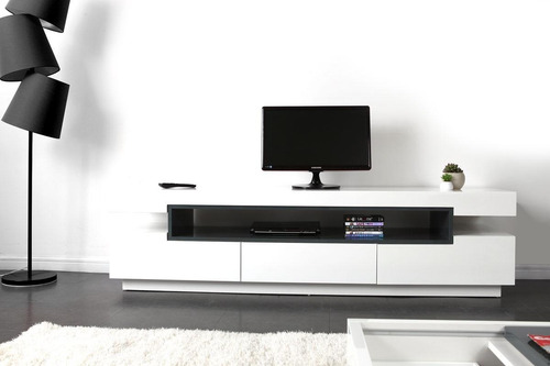Imagen 4 de 7 de Mueble Tv Ref: Livo De 180 Cm En Madera Lacada Poliuretano