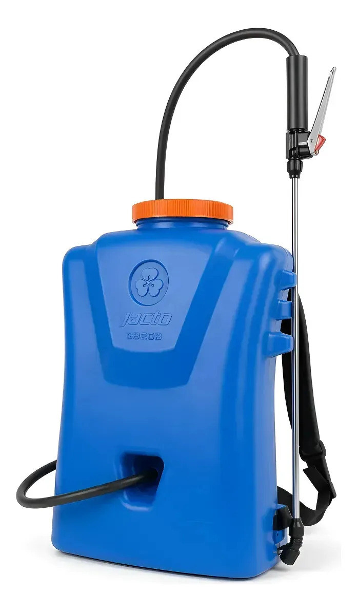 Pulverizador Elétrico Jacto Agrícola Para Plantações Lavouras Hortas Costal Bateria Sb-20b 20 Litros