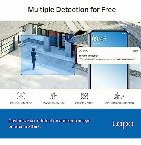 Tp-link Cámara Ip Smart Wifi Domo Ir Tapo C510w 2304x1296