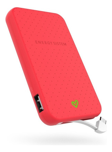 Power Bank Energy Sistem 5000 Mha Batería Portátil + Tipo C Color Rosa Pálido