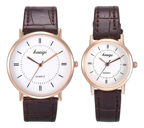 Joyeríarelojes De Pareja Simple Reloj De Pulsera Analógico D