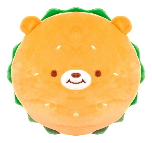 Miniso Peluche De Hamburguesa Con Ojos Tiernos Oso De Felpa Color Café