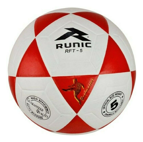 Balón Fútbol Campo Talla 5 Rft5 Marca Runic Color Negro