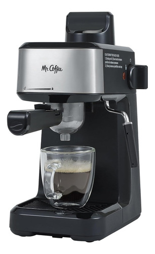 Máquina De Café Espresso Mr. Coffee Steam Con Tapa De Acero