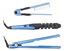 Comprar Combo Plancha De Cabello Sonar + Rizador + Peine