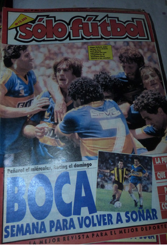 Revista Solo Futbol Boca Semana Para Volver A Sonar 1990