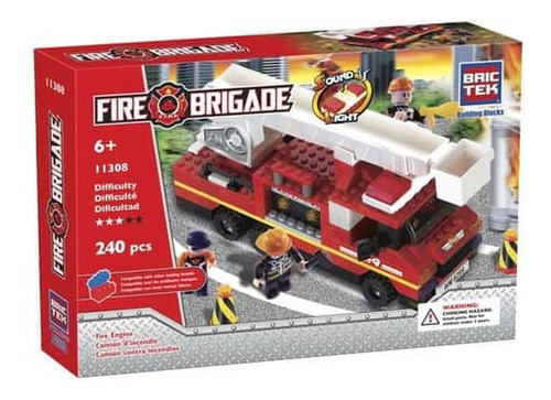 Brictek Bloques Fire Engine With Sound And Light -240 Piezas