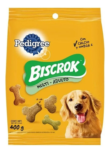 2 Pza Premios Para Perro Pedigree Biscrok Multi-adulto 400 G