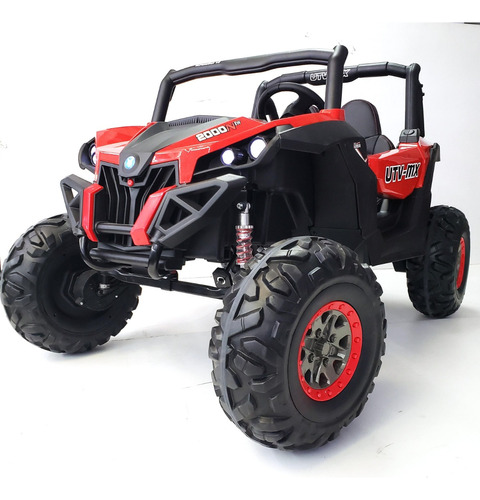 Auto Batería Utv Can Am Arenero 4x4 Goma Cuero Luces Mp3 Rc