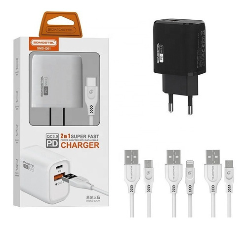 Cargador Certificado Carga Rapida Qc3.0 & Pd 18w+cable Tipoc