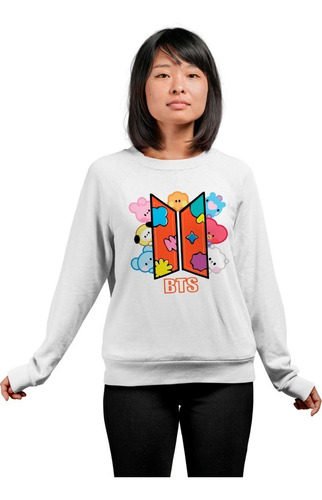 Sudadera Suéter Bt21 Logo Ptd Kpop  Bts Unisex 