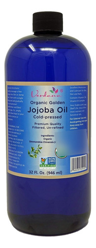 Verdana Aceite De Jojoba Dorado Orgánico, Certificado Por .