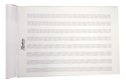 Imagen 1 de 1 de  Rivadavia Cuaderno de Música Tapa Flexible 20 hojas  pentagrama unidad x 1 26.5cm x 18cm musica