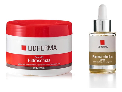 Kit Plasma Infusion Serum + Hidrosomas Hialurónico Lidherma 